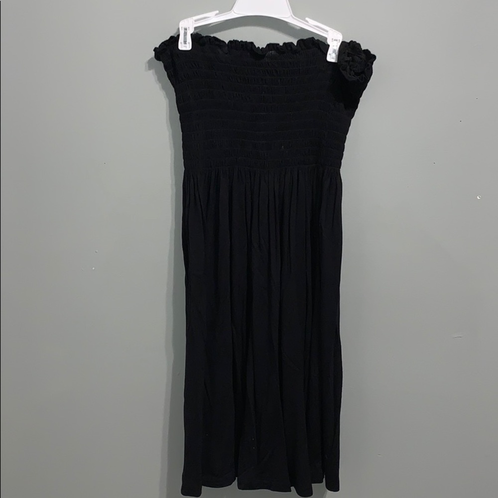 Black bathing suit cover up/dress